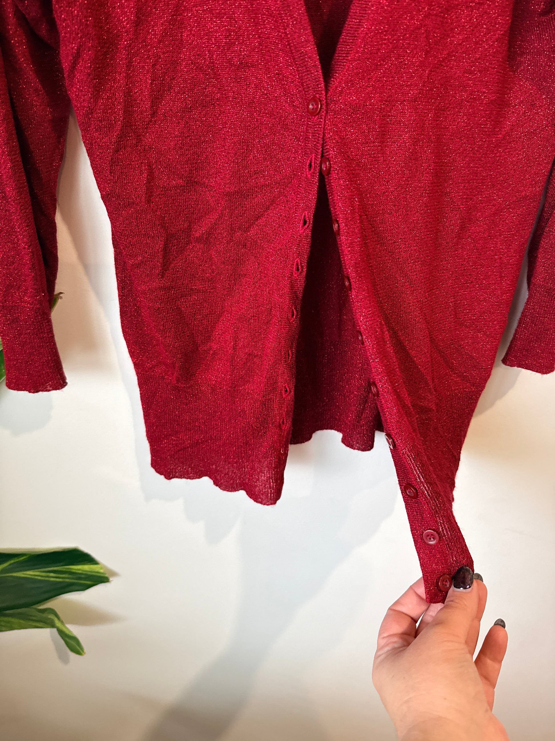 Brand Unknown Knit Cardigan Size U/Arm to U/Arm 47cm