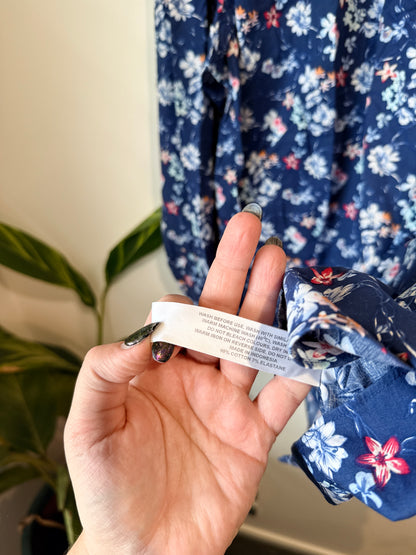 Bracks Floral Print Casual Shirt Size 3XL
