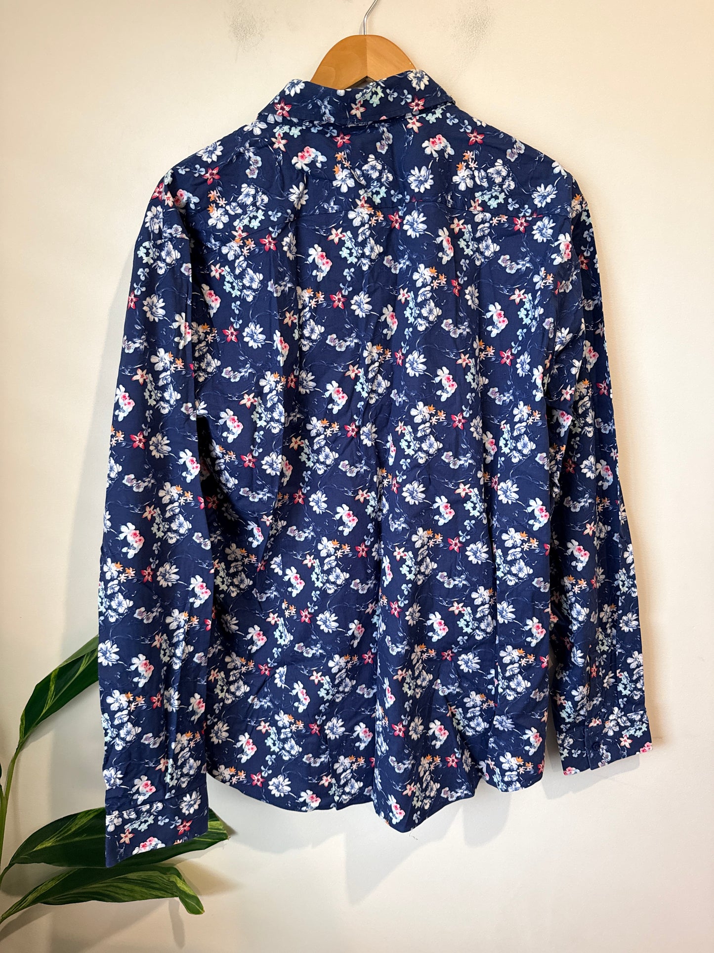 Bracks Floral Print Casual Shirt Size 3XL