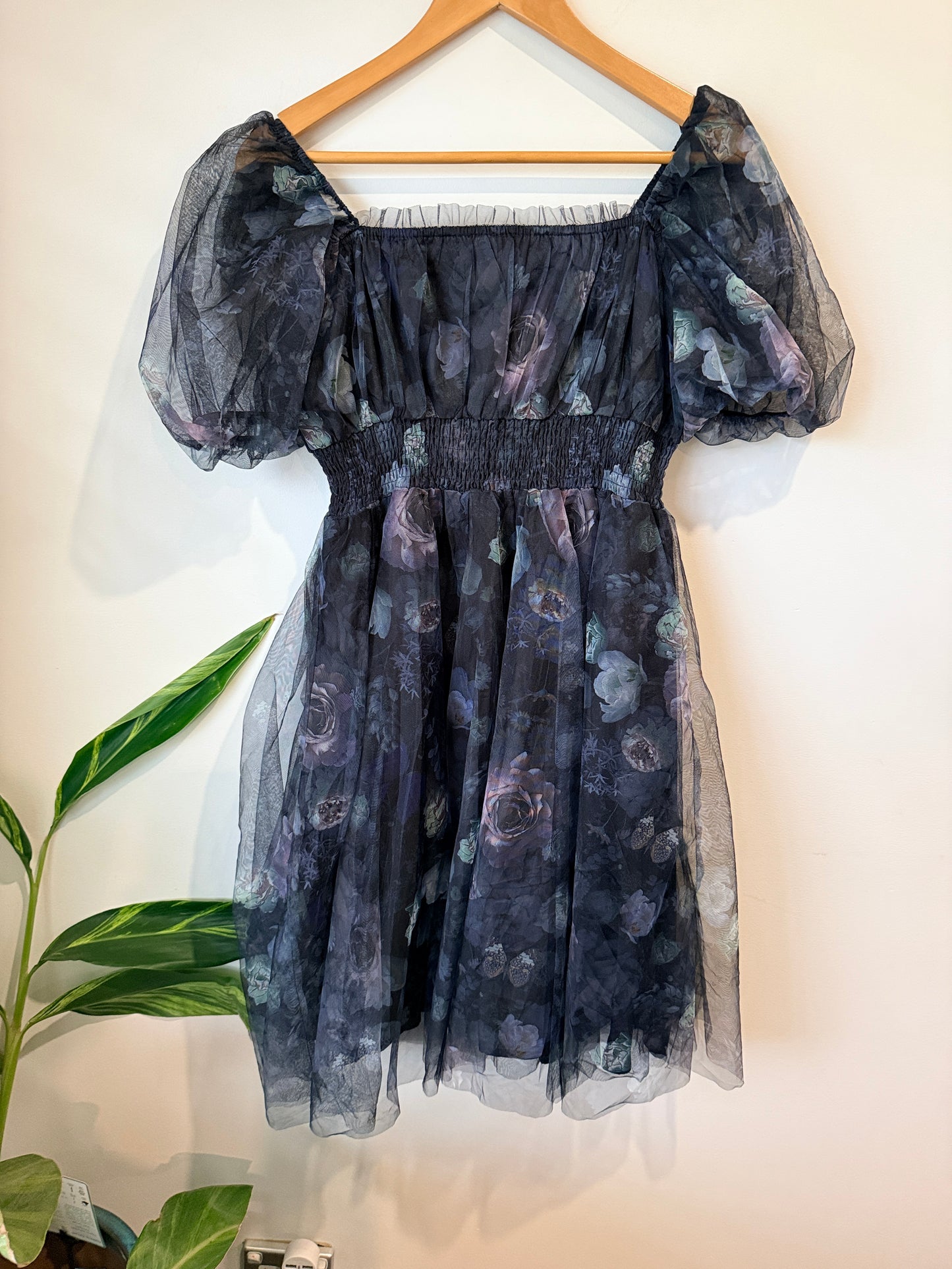Mirrou Floral Mesh Fit&flare Dress Size 12