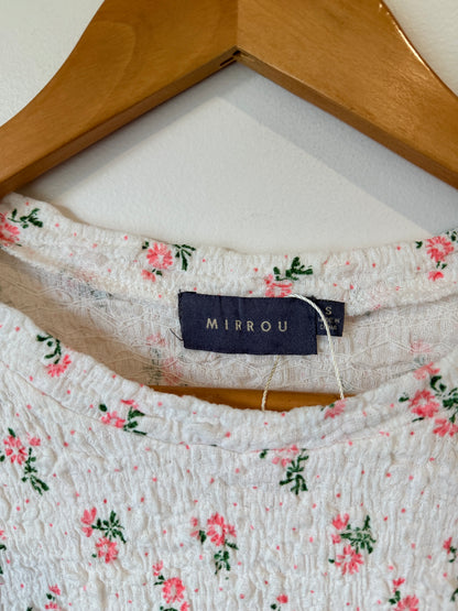 Mirrou Floral Puff Sleeve Shirt Size S