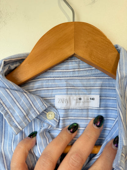 Zara Striped Shirt Size 10 | U/Arm to U/Arm 49cm