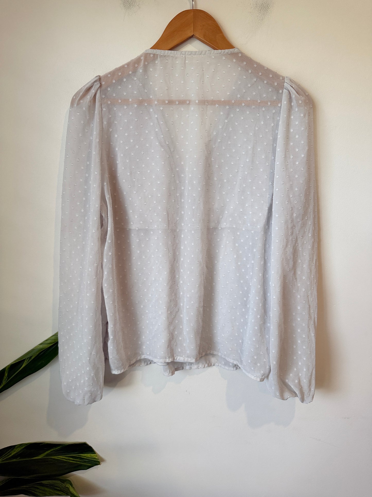 Shein Embroidered Peplum Top Size L