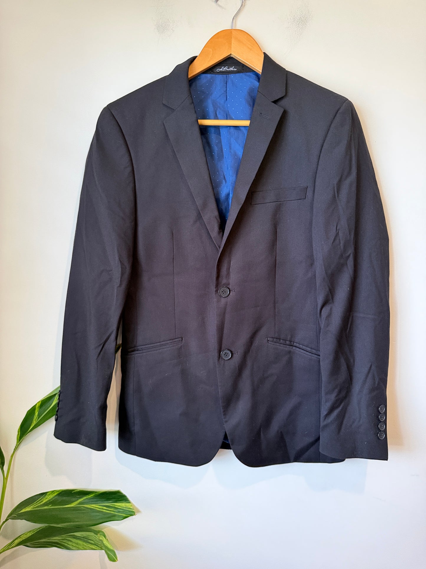 H.brothers Tailored Single-breasted Suit Jacket Size 92NR