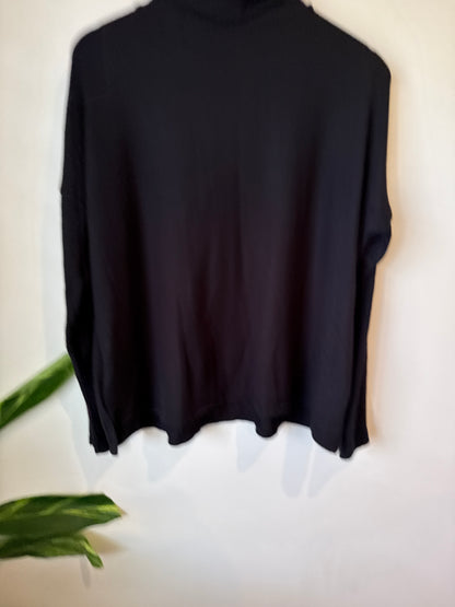 H & H Turtleneck Long-sleeve Knit Top Size 12