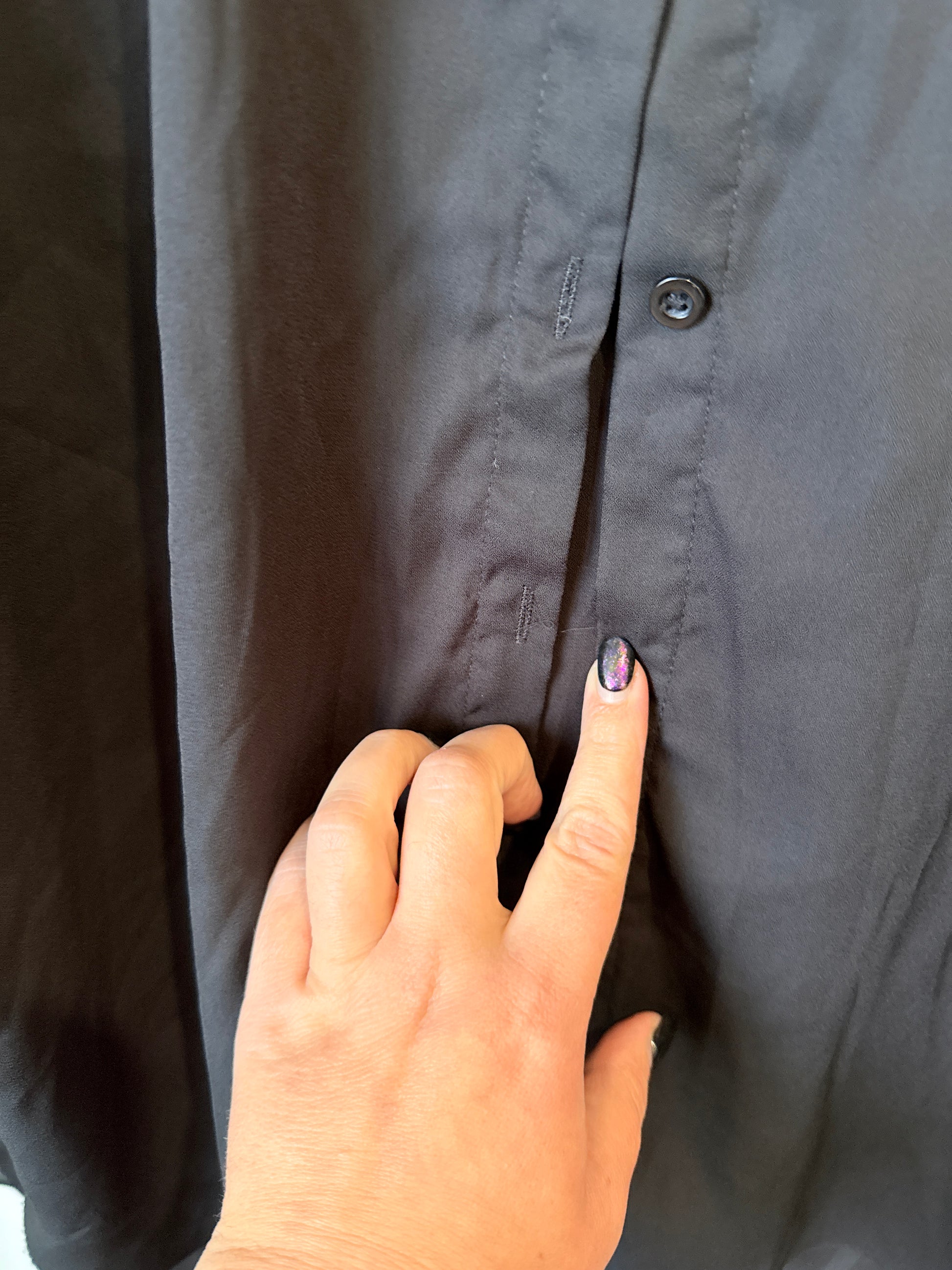 Pagani Semi-sheer Button-up Shirt Size 10