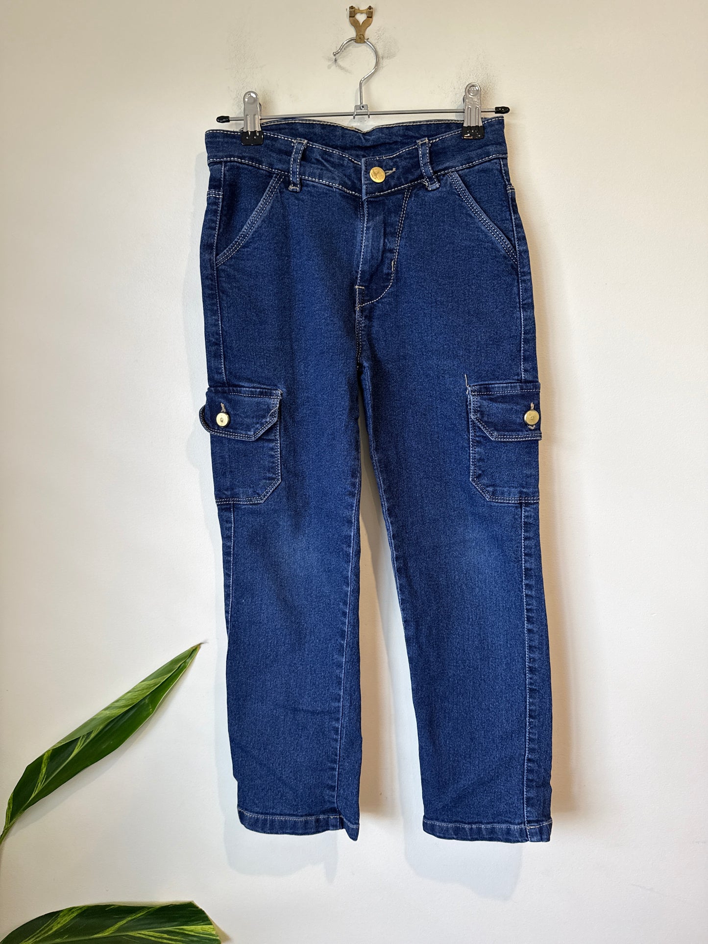 Brand Unknown Denim Cargo Jeans Size Waist 64cm | Suits kids 6-7