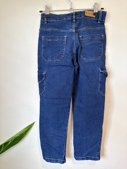 Brand Unknown Denim Cargo Jeans Size Waist 64cm | Suits kids 6-7