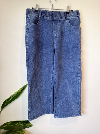 Brand Unknown Palazzo Denim Jeans Size 2XL | Waist 80cm