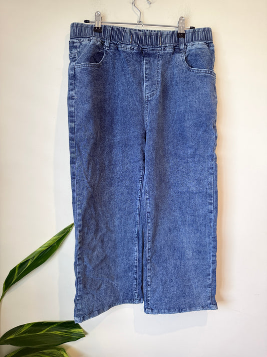 Brand Unknown Palazzo Denim Jeans Size 2XL | Waist 80cm