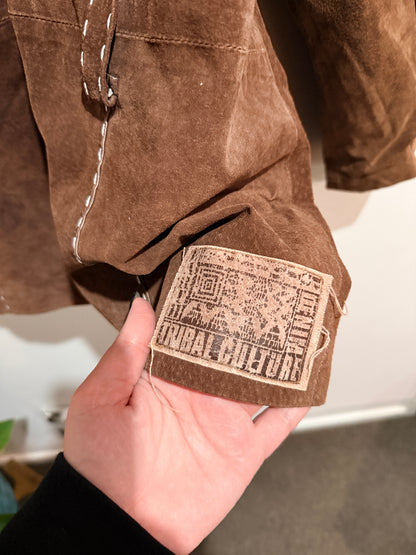 Outbrook Leather Button-up Jacket Size 2XL (20W/22W)