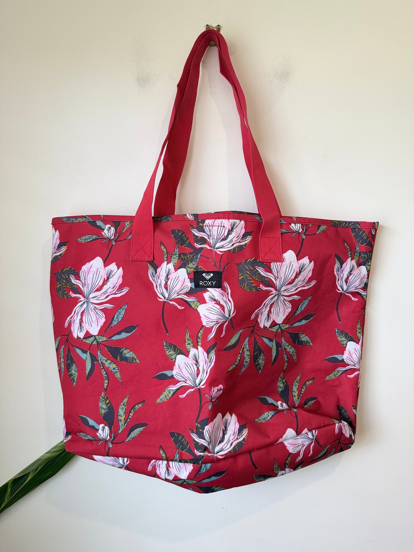 Roxy Tropical Floral Tote Bag – Pink