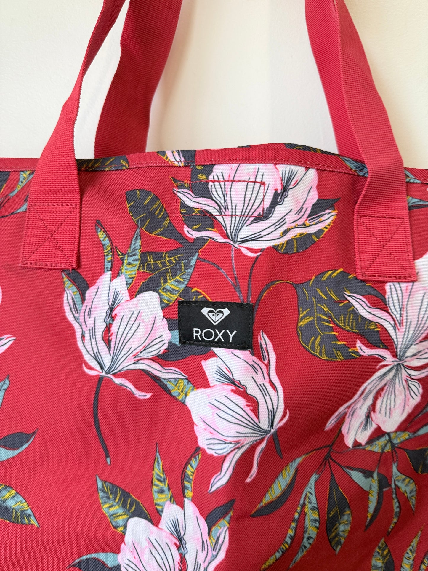 Roxy Tropical Floral Tote Bag – Pink