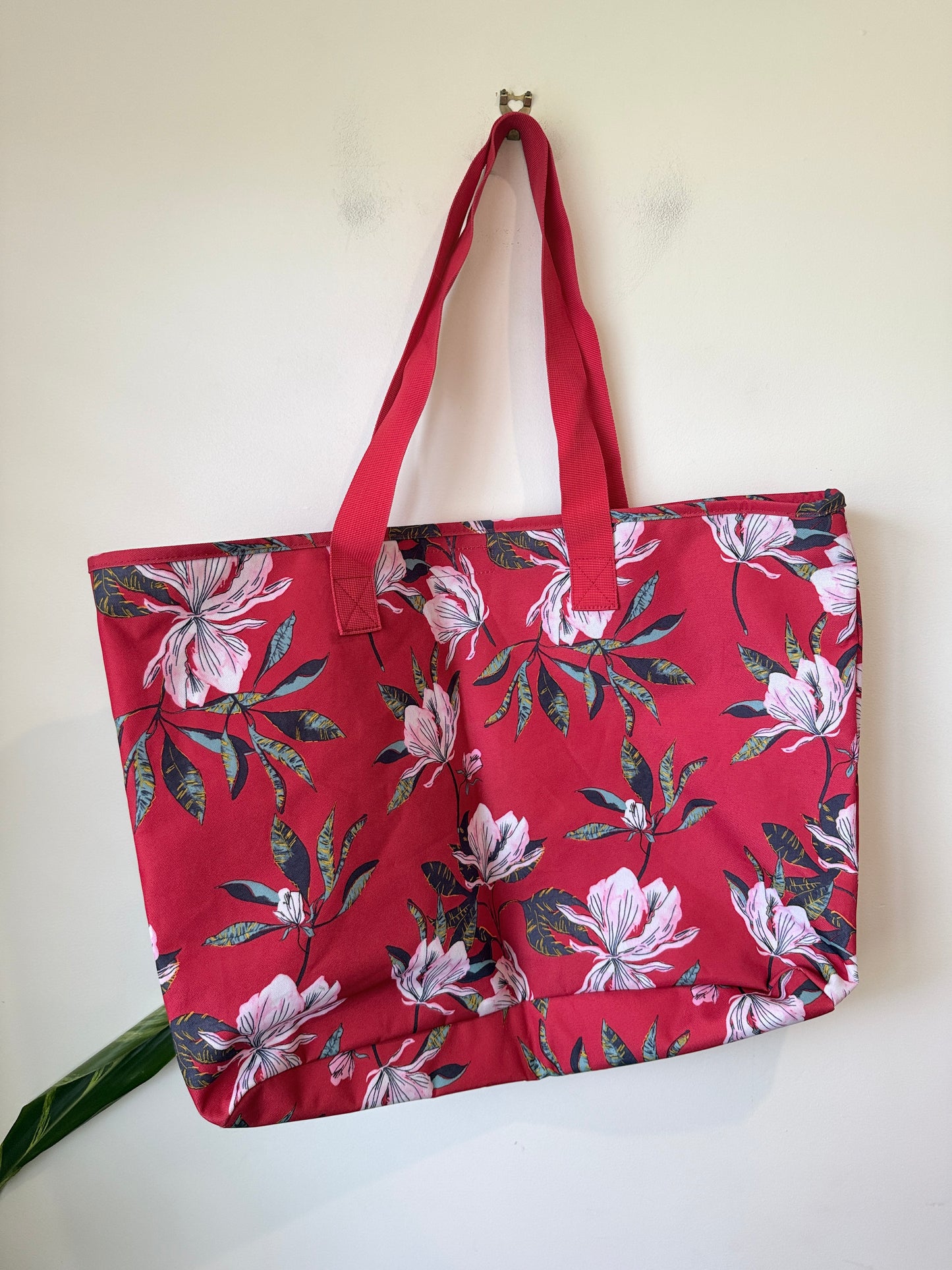 Roxy Tropical Floral Tote Bag – Pink