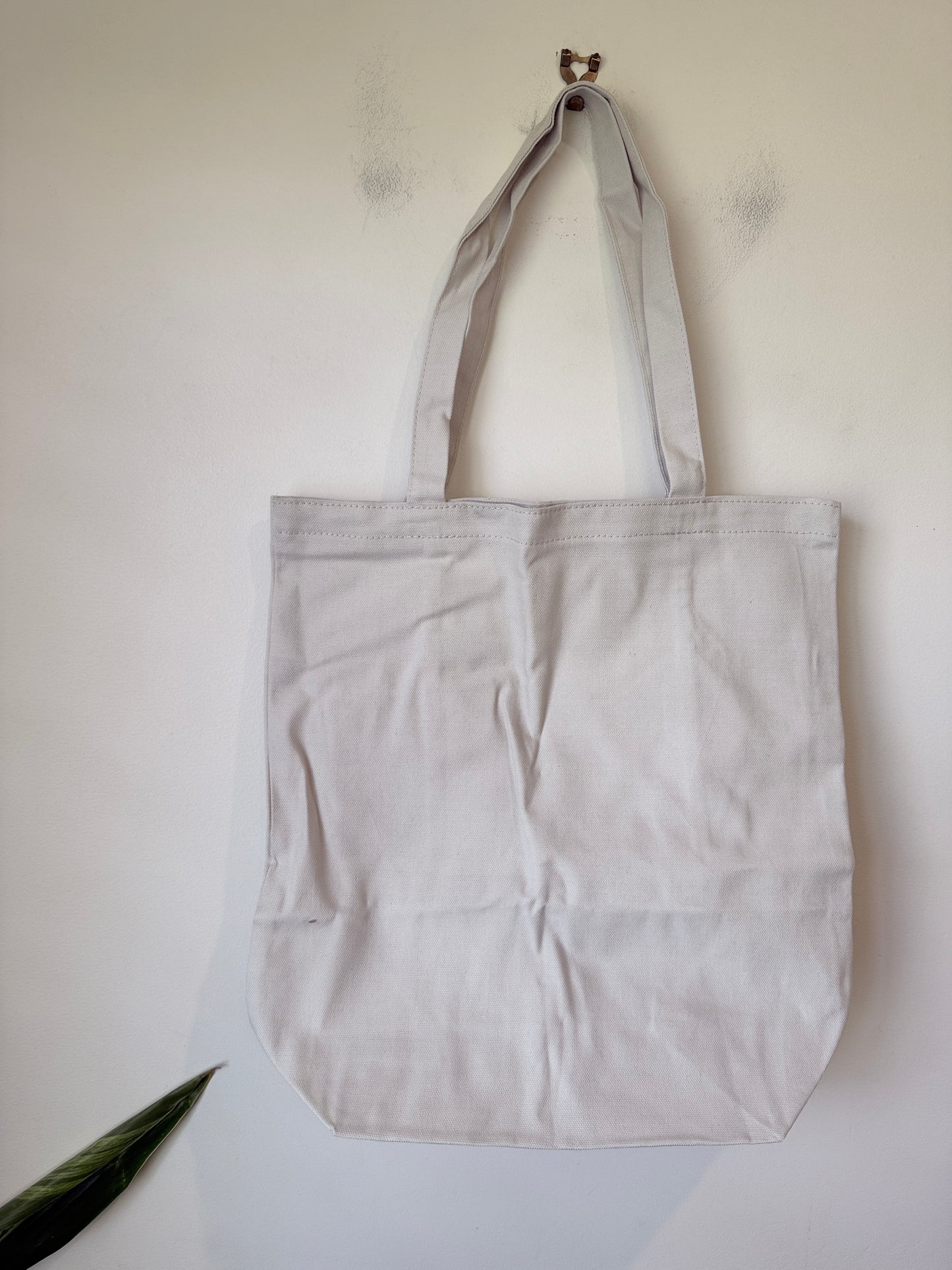 Vogue Canvas Tote Bag – Light Beige
