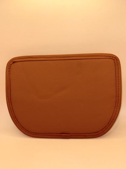 Brown Faux Leather Car Seat Gap Organizer