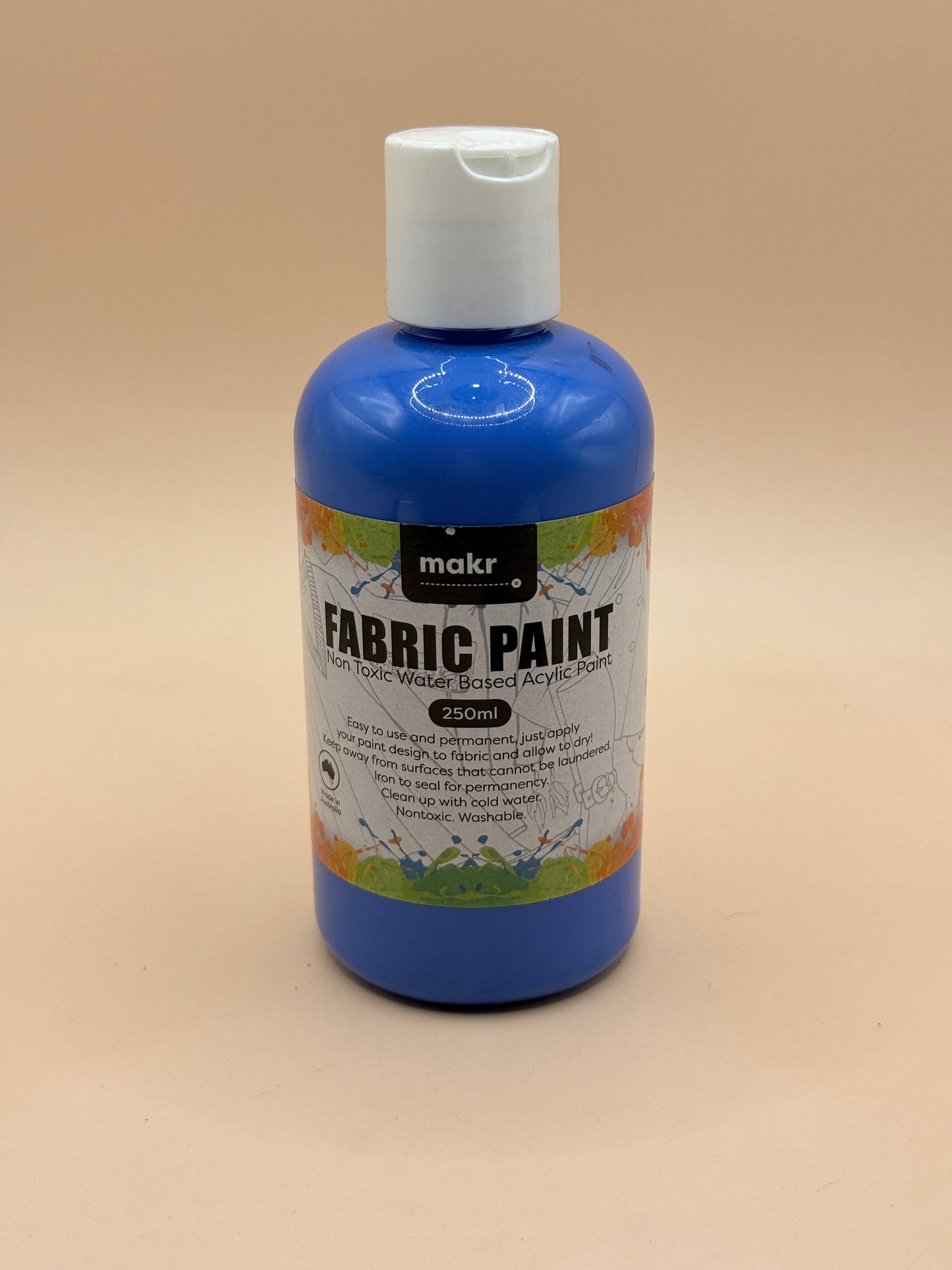 Makr Blue Fabric Paint 250ml