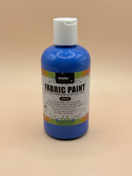 Makr Blue Fabric Paint 250ml