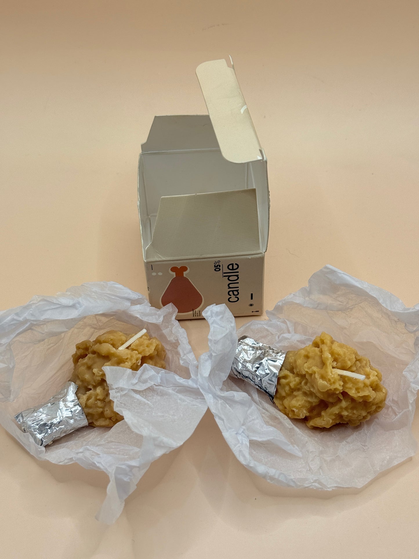 Fried Chicken Leg Candles Set of 2