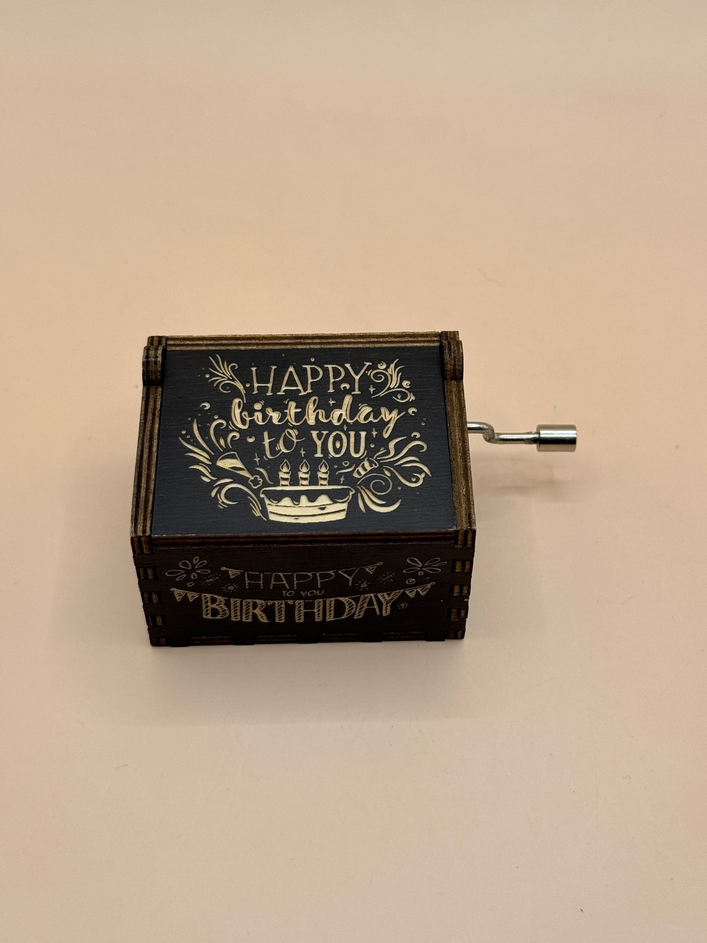 Happy Birthday Hand Crank Musical Box