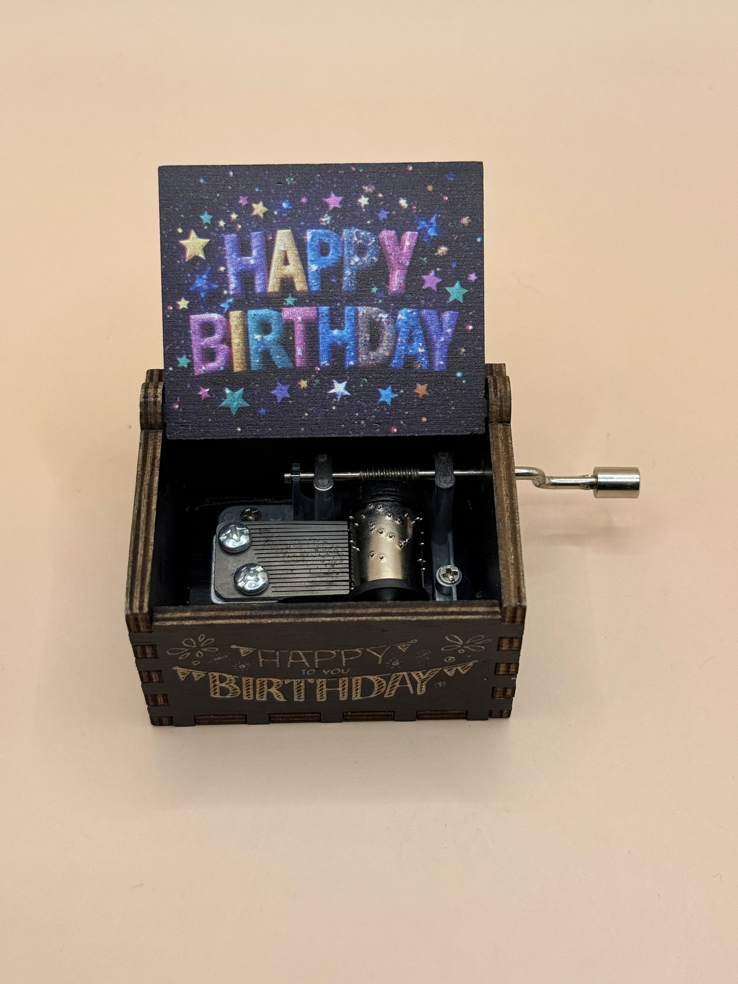 Happy Birthday Hand Crank Musical Box