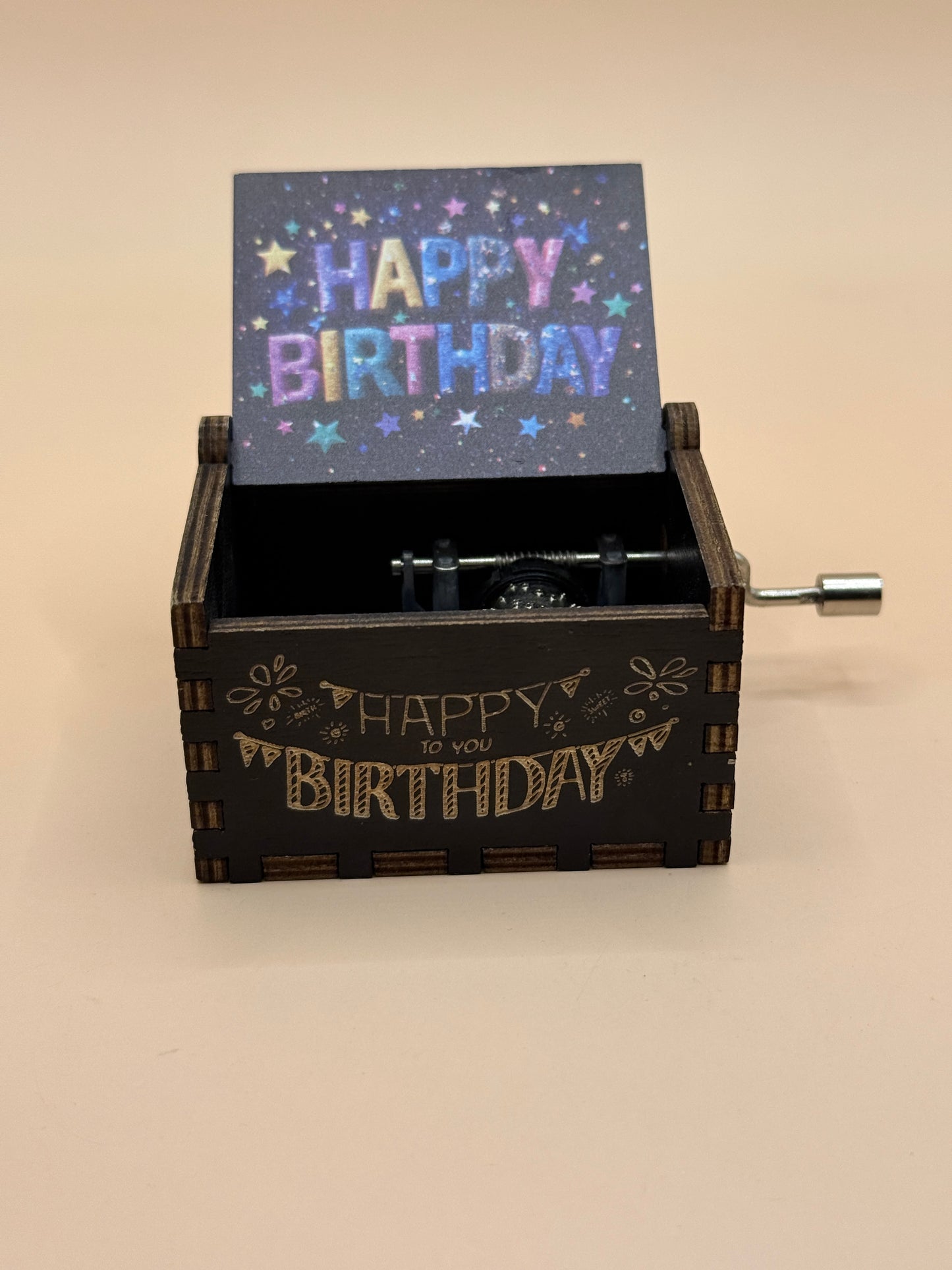 Happy Birthday Hand Crank Musical Box