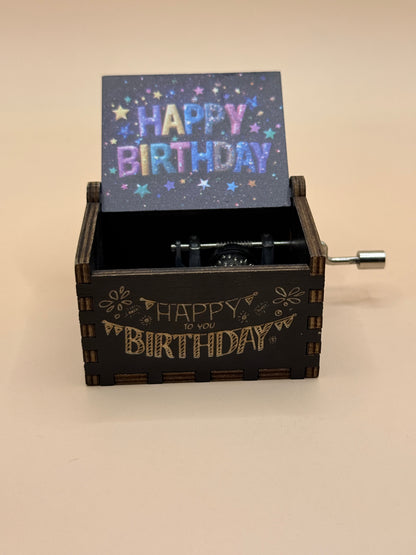 Happy Birthday Hand Crank Musical Box