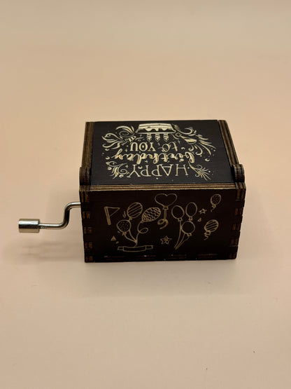 Happy Birthday Hand Crank Musical Box