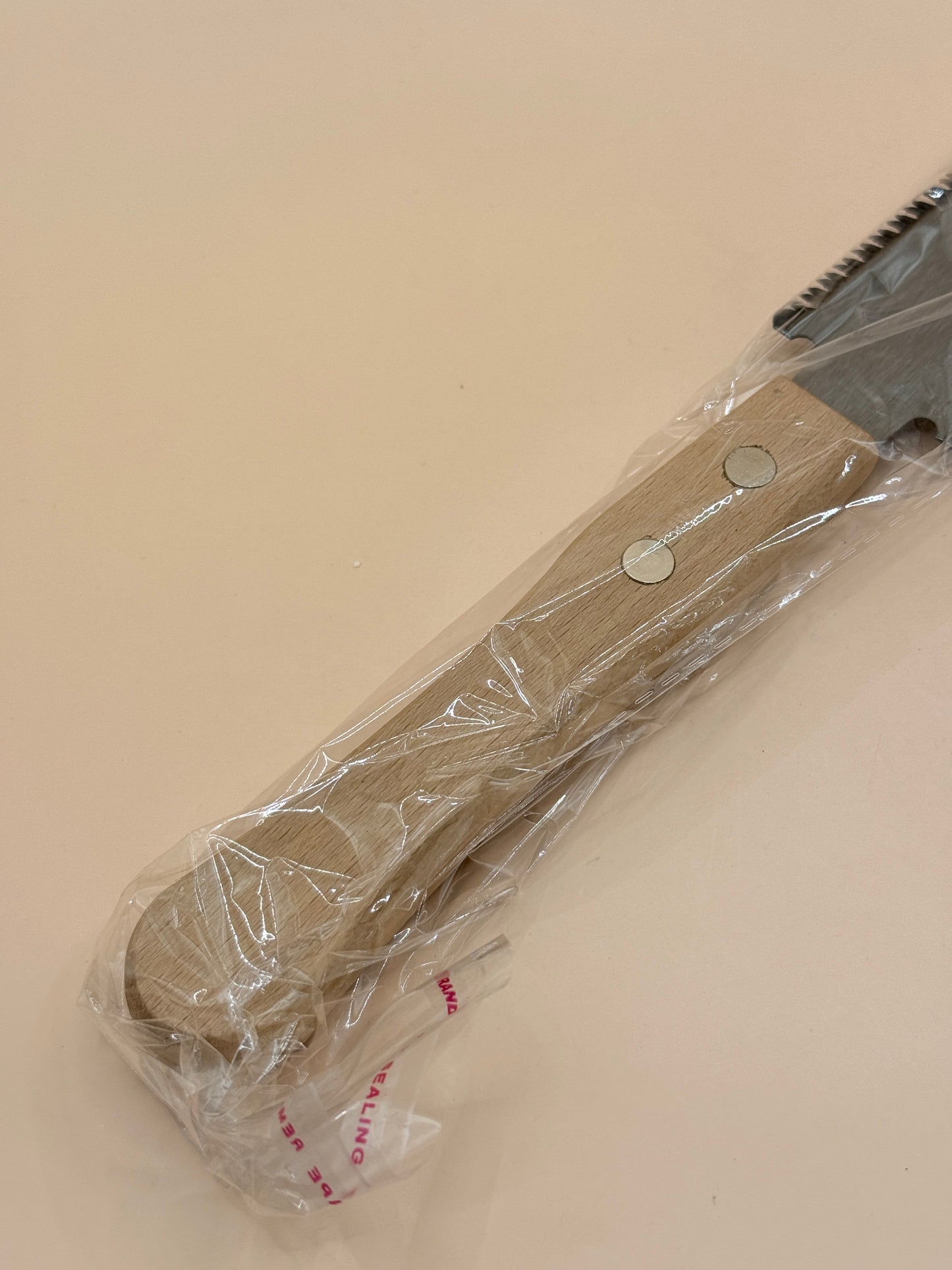 Double-Edged Hand Saw with Wooden Handle