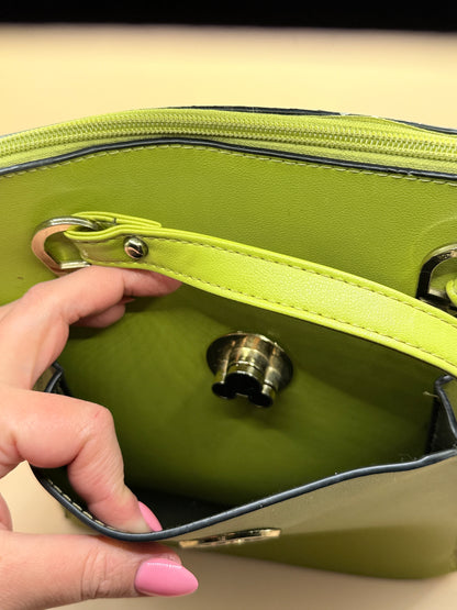 Lime Green Backpack Handbag Medium