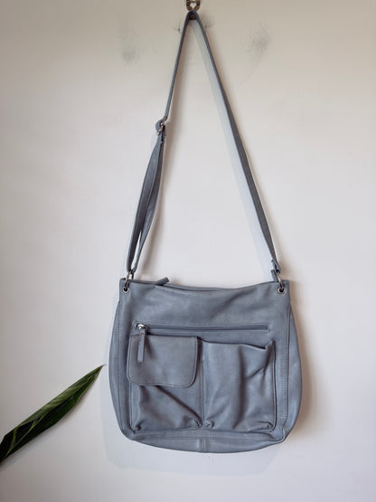 Grey Crossbody Shoulder Bag Medium