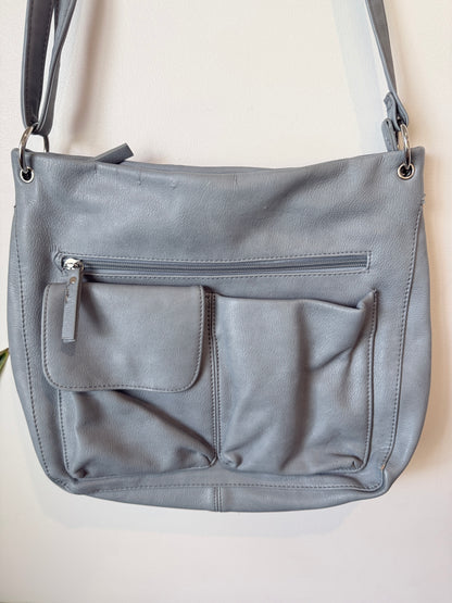 Grey Crossbody Shoulder Bag Medium