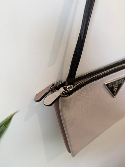 Guess White & Black Crossbody Bag Small