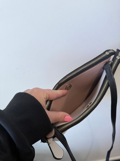 Guess White & Black Crossbody Bag Small