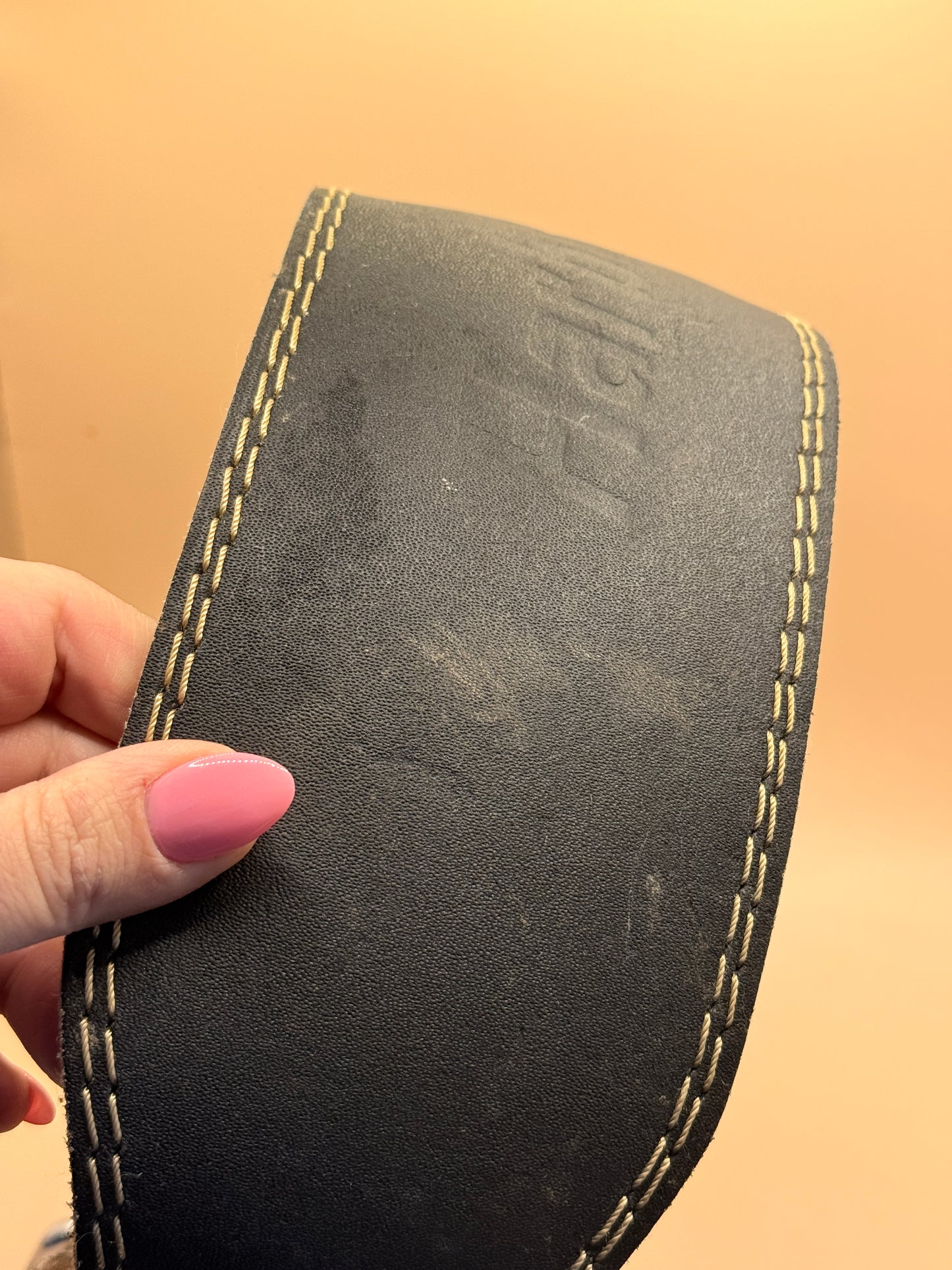 Harbinger Leather Weightlifting Belt Size M