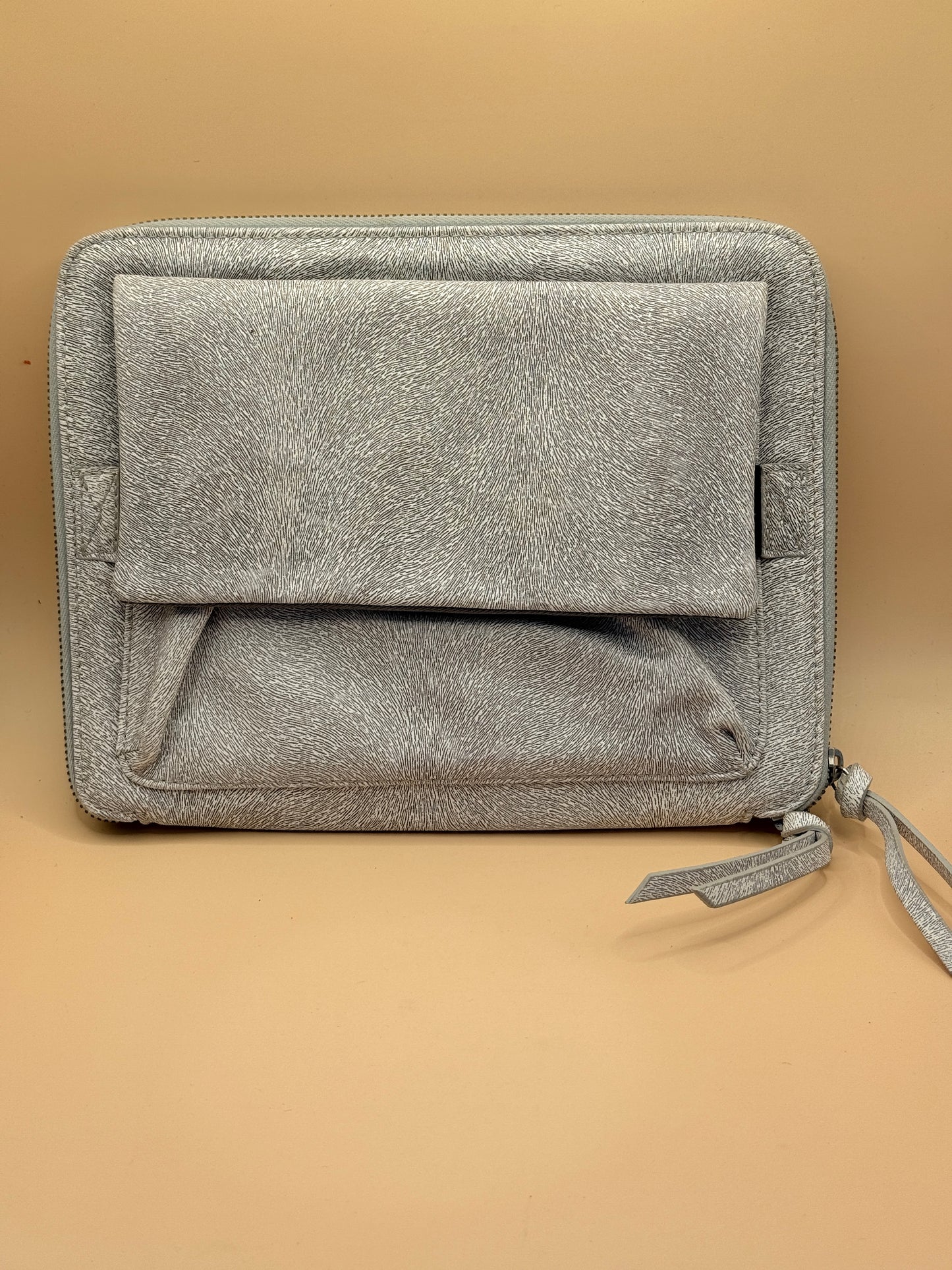 Grey Textured 12” Zip-Around Tablet / Laptop Sleeve Case