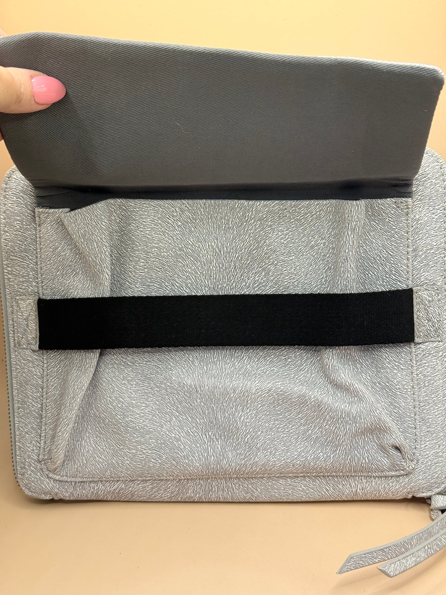 Grey Textured 12” Zip-Around Tablet / Laptop Sleeve Case