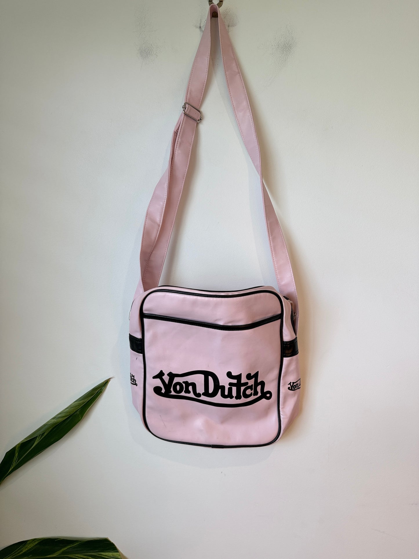 Y2k Retro Von Dutch Pink Crossbody Shoulder Bag