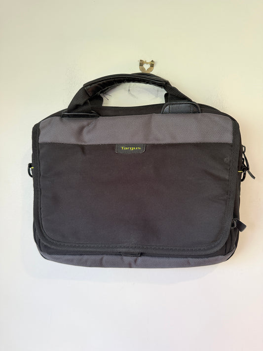 Targus 13” Laptop Briefcase Messenger Bag – Black & Grey