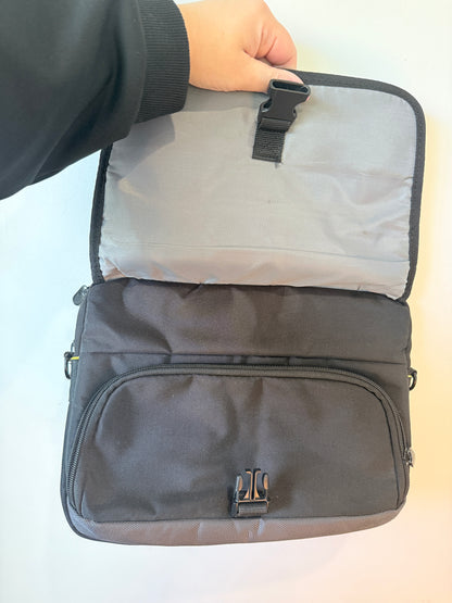 Targus 13” Laptop Briefcase Messenger Bag – Black & Grey