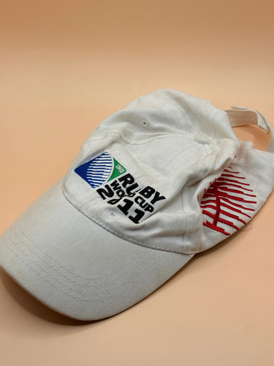 IRB Rugby World Cup 2011 England Supporter Cap Hat White Adjustable
