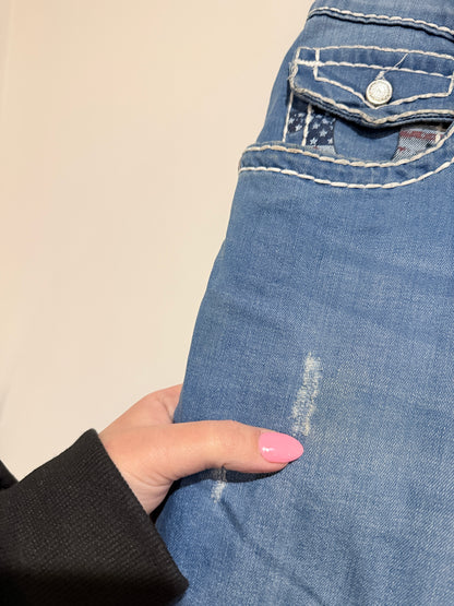 True Religion Distressed Denim Pants Size 32 | Waist 90cm