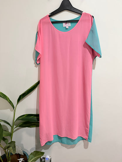 Charlo Colorblock Dress Size 14