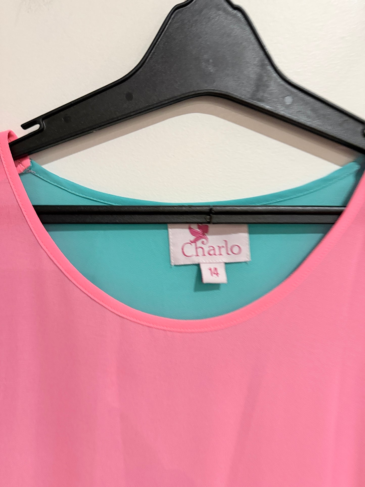 Charlo Colorblock Dress Size 14