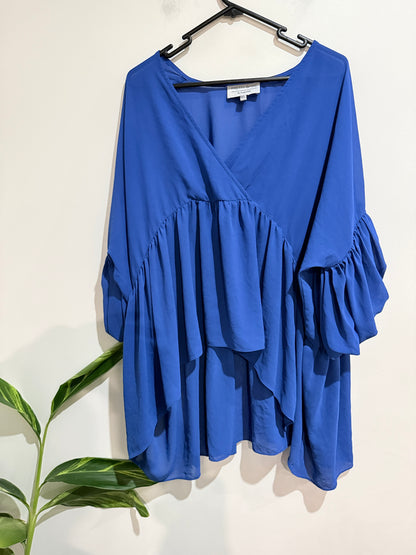 Pretty Basic By Augustine Faux-wrap Top Size M/L