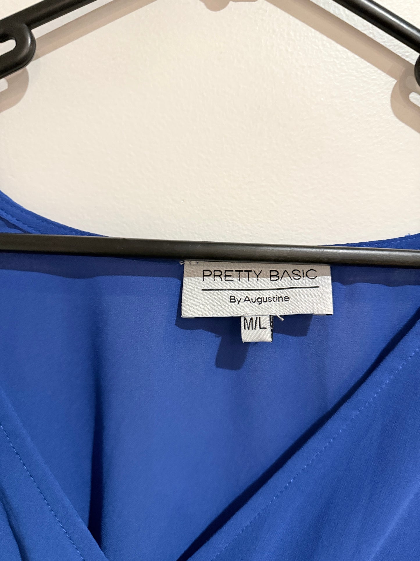 Pretty Basic By Augustine Faux-wrap Top Size M/L