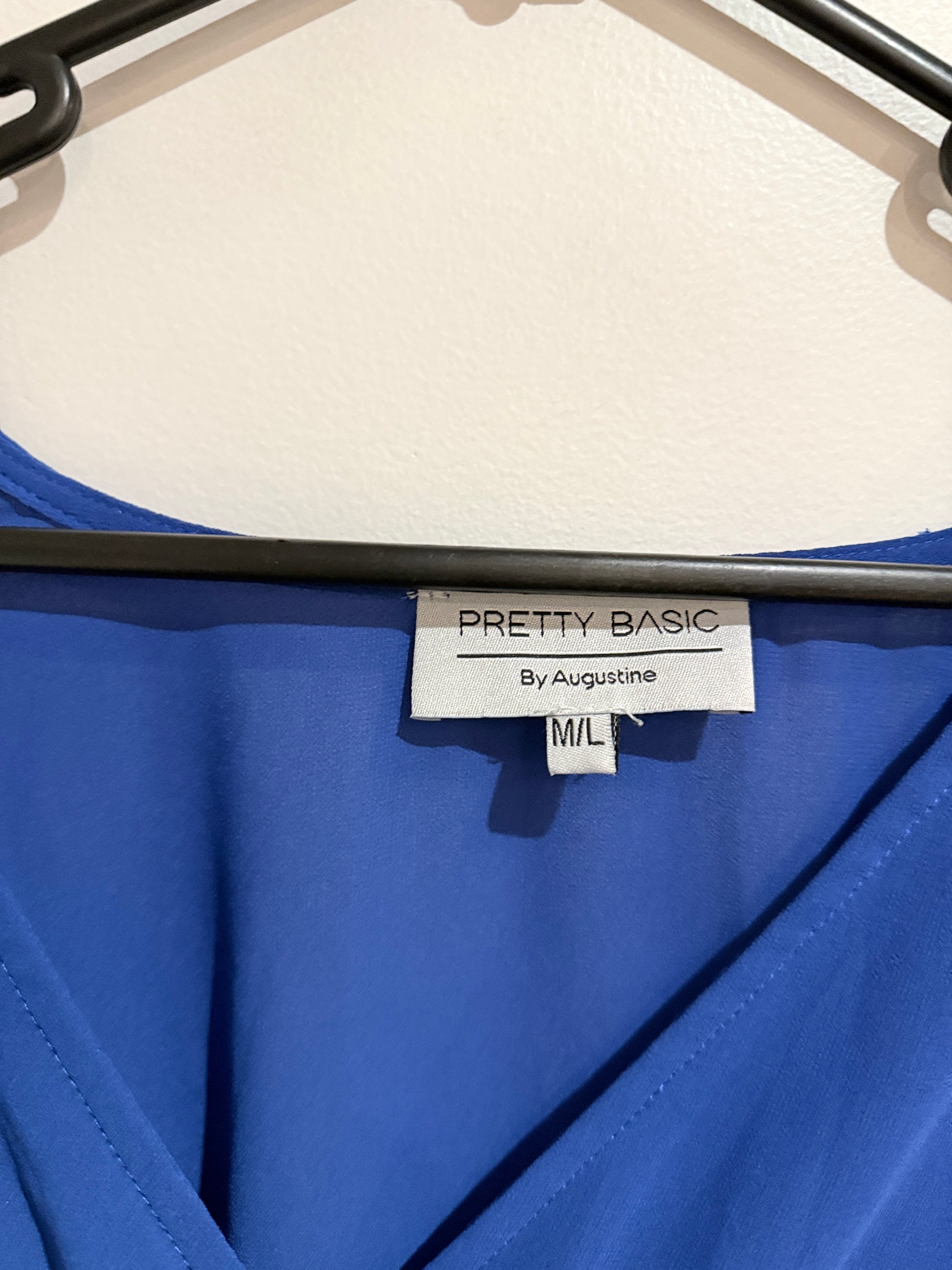 Pretty Basic By Augustine Faux-wrap Top Size M/L