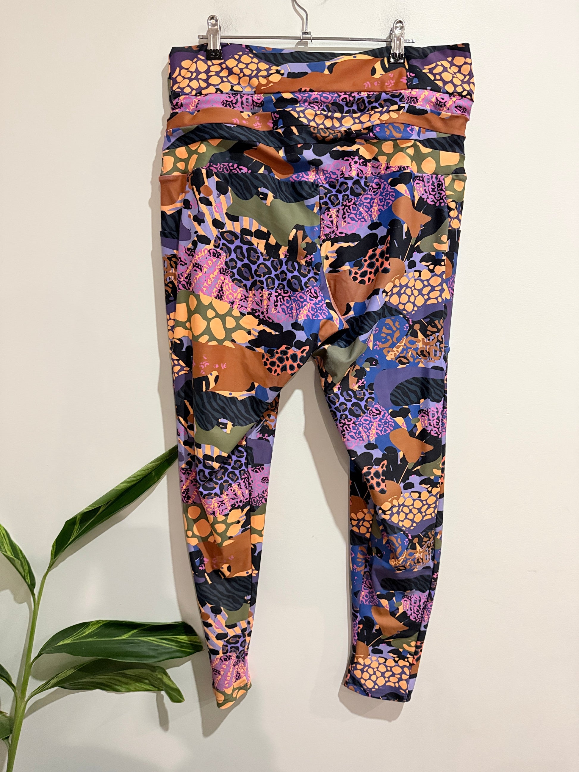 Excotice Multicolor High-waisted Leggings Size Xx-large