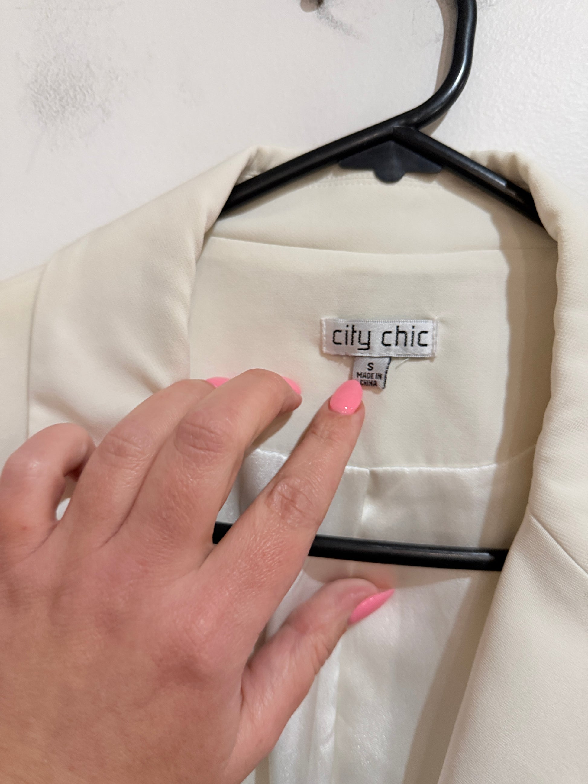 City Chic Classic Suit Blazer Size S
