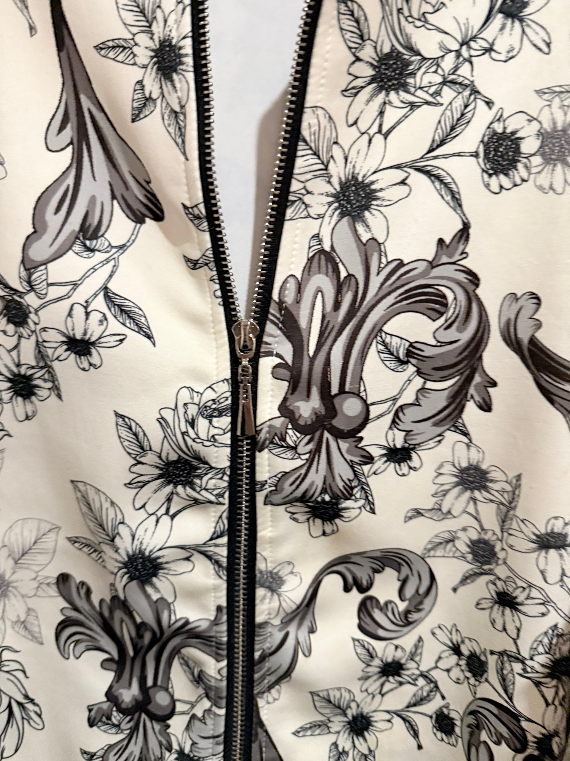 Emery Rose Floral Printed Bomber Jacket Size XXL